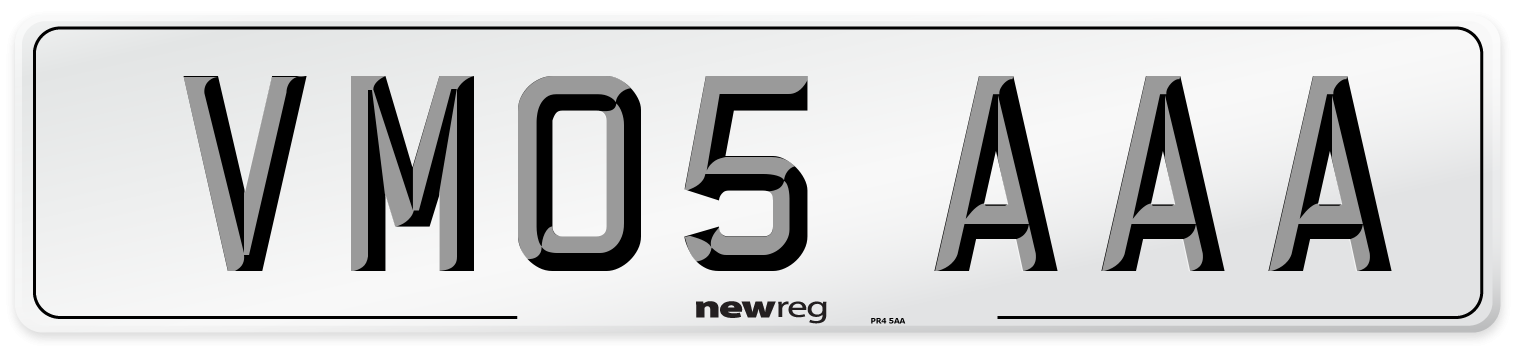 VM05 AAA Number Plate from New Reg